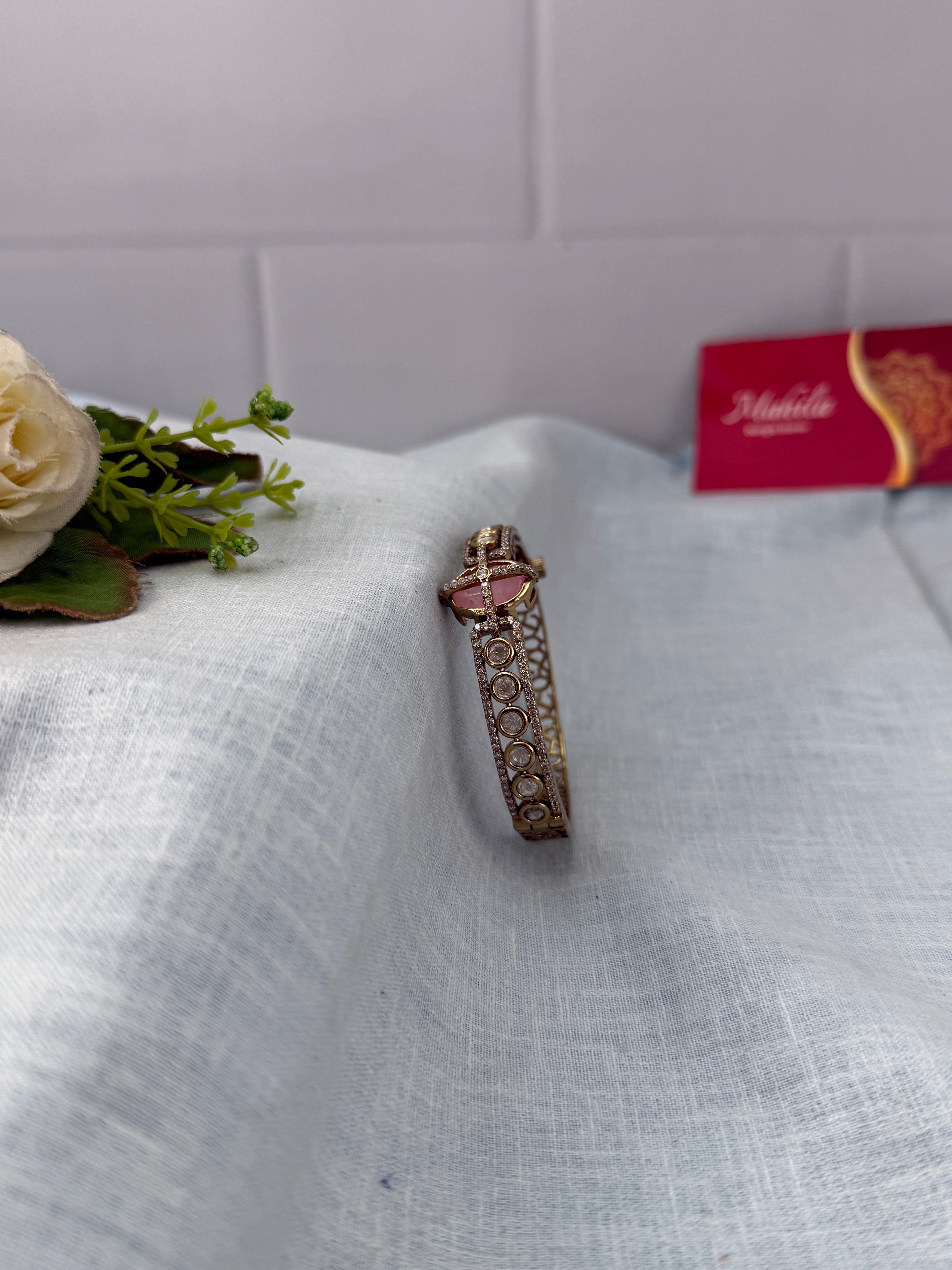 Antique temple style bridal bangles for women by Mahila