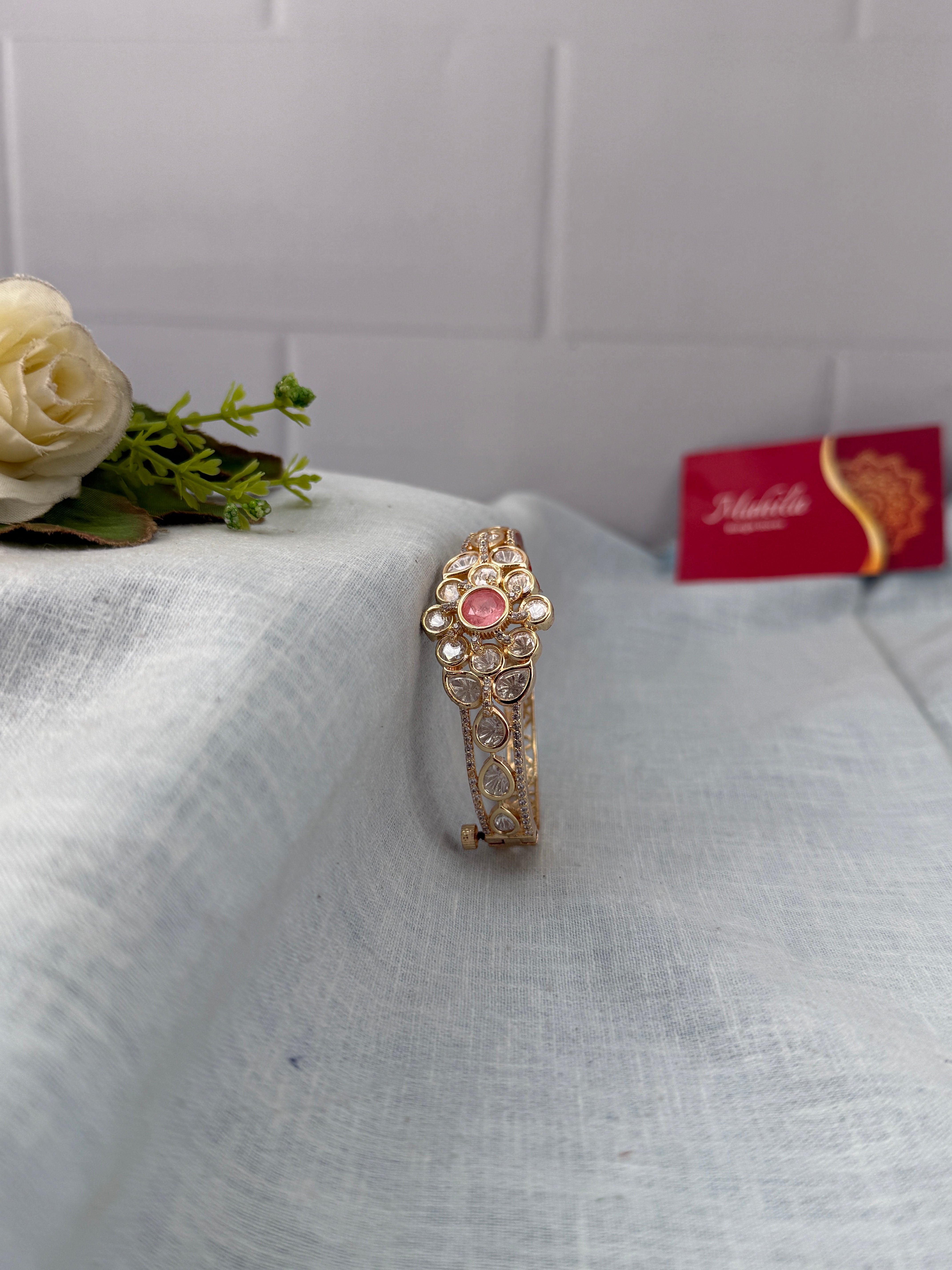 Antique temple style bridal bangles for women by Mahila