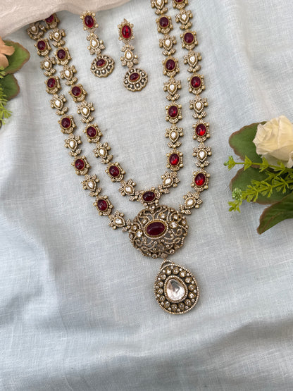 Luxurious Victorian Mid Long Necklace Set 724