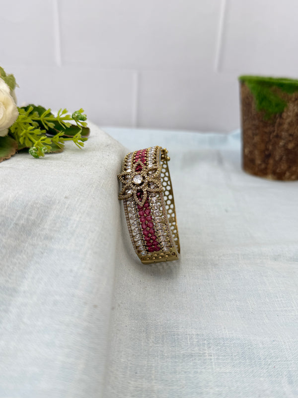 Royal Victorian Stone Openable Kada Bracelet 7073