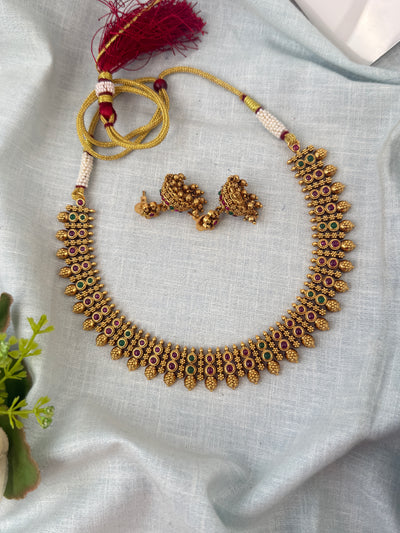Antique Designer Short Neacklace Set | N0574