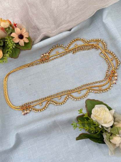 Royal Antique Layer Chain Style Vaddanam Kamarbandh 8087