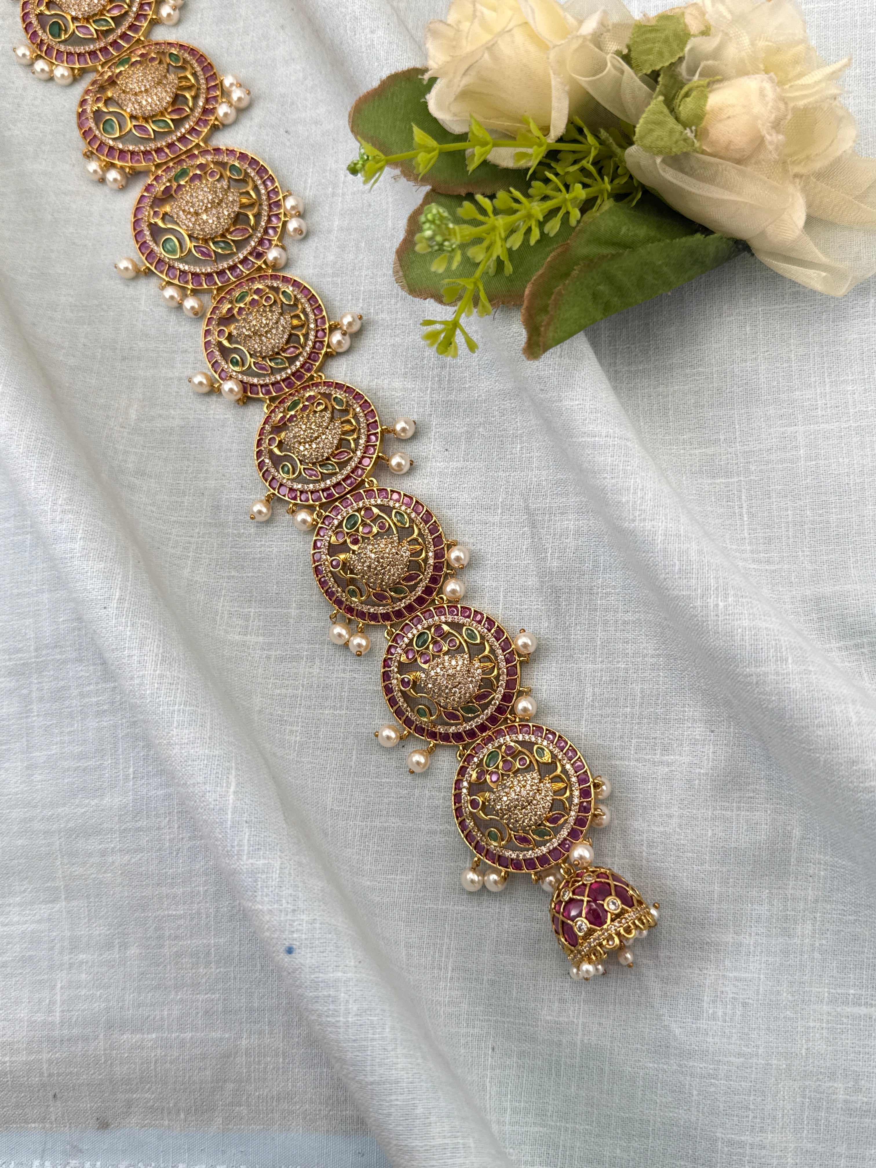 Royal Antique Peacock Long Bridal Jadebille 3120