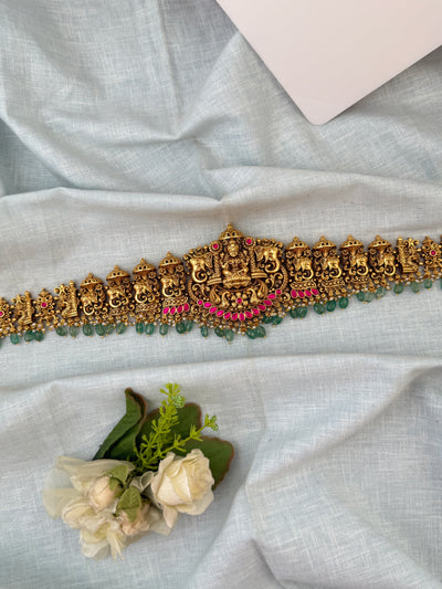 Traditional bridal hip belt for women