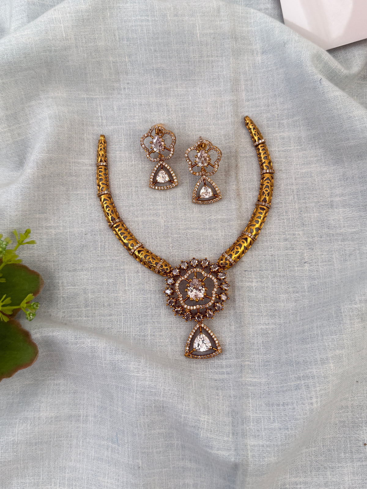 Victorian Necklace Kanti Style Short Set | N0598