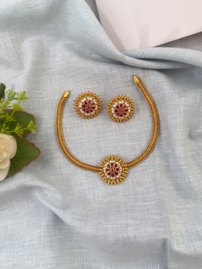 Antique temple necklace for women