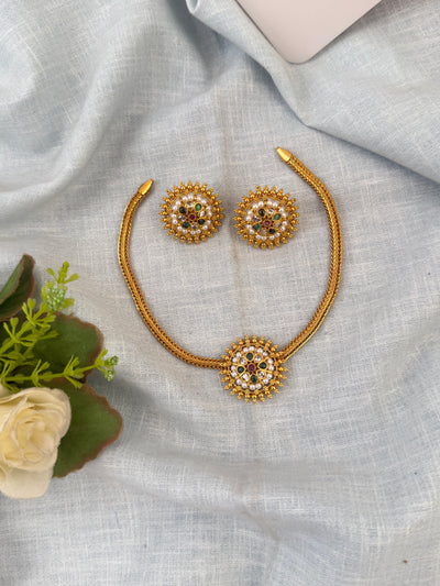 Antique temple necklace for women
