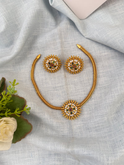 Antique Designer Necklace Premium Short Set| C0025