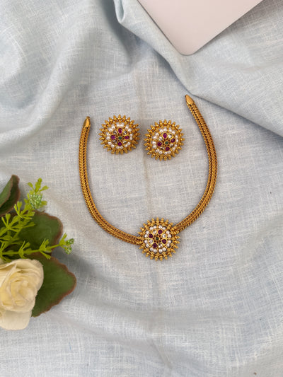 Antique temple necklace for women