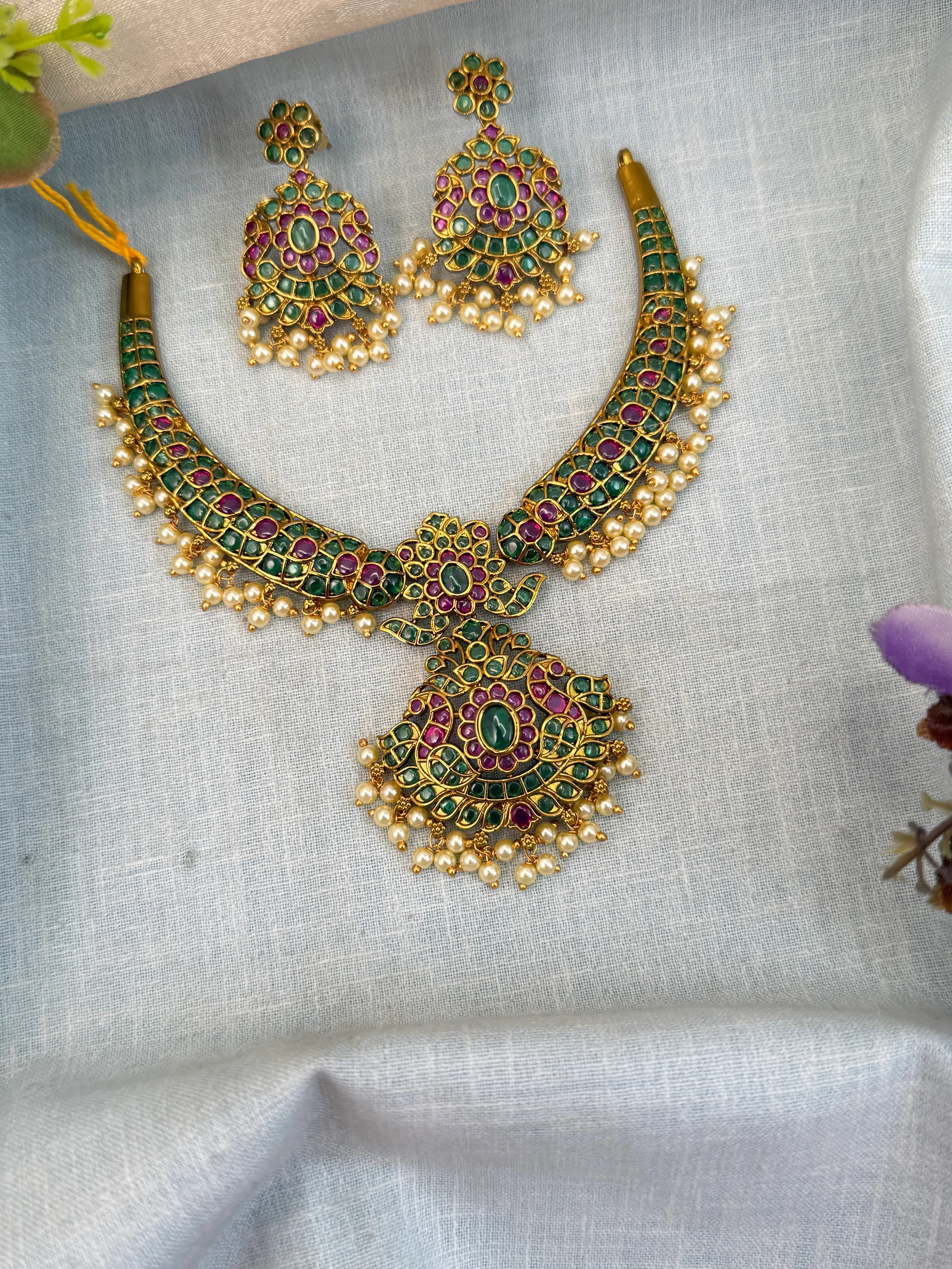 Royal Antique Kanti Short Necklace Set 965