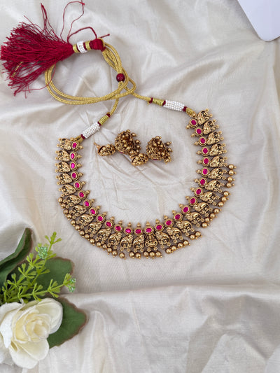 Antique temple necklace for women