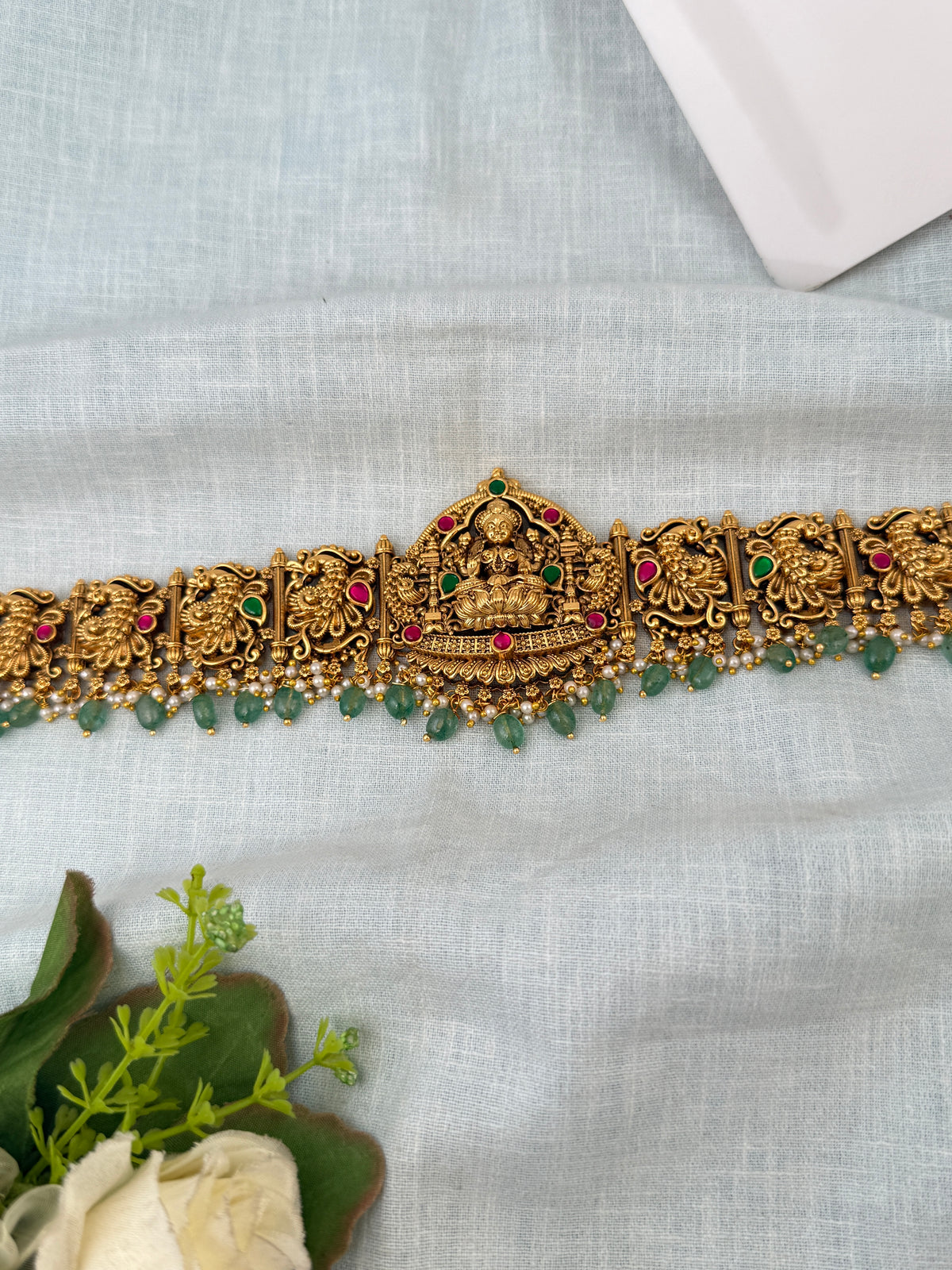 Antique Peacock Grand  Vaddanam Kamarbandh| V0056