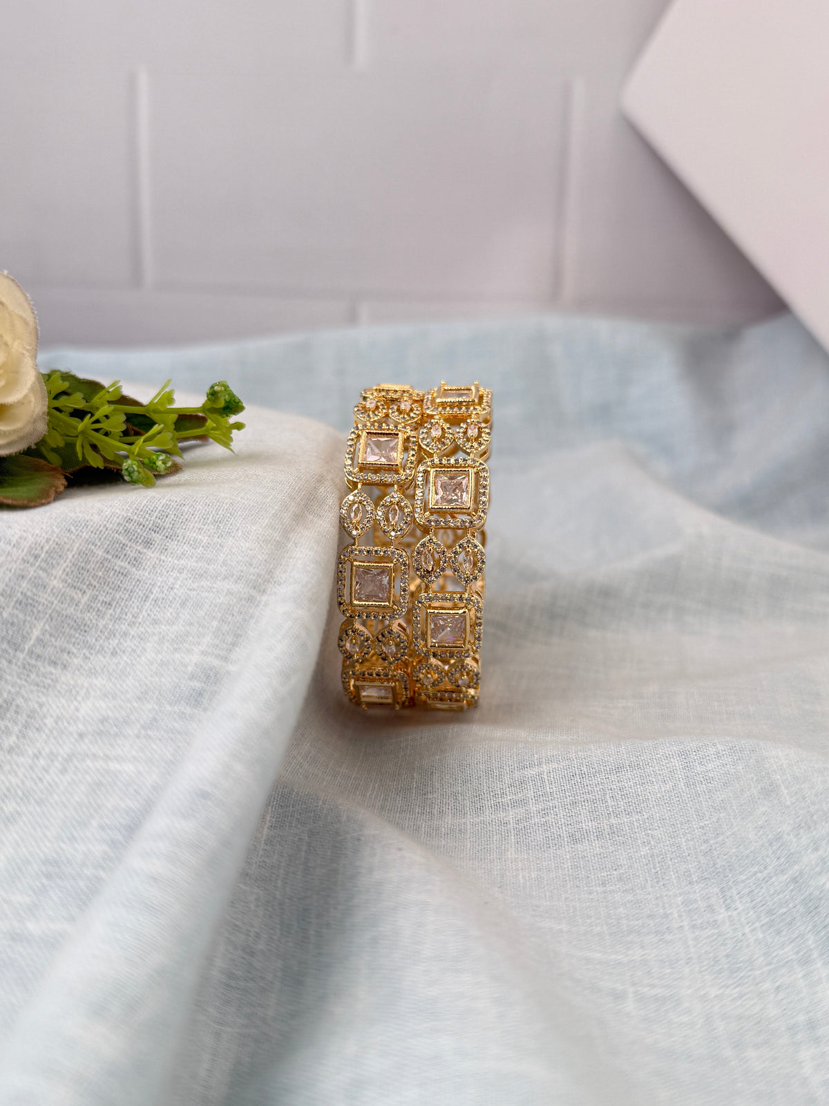 Antique temple style bridal bangles for women by Mahila