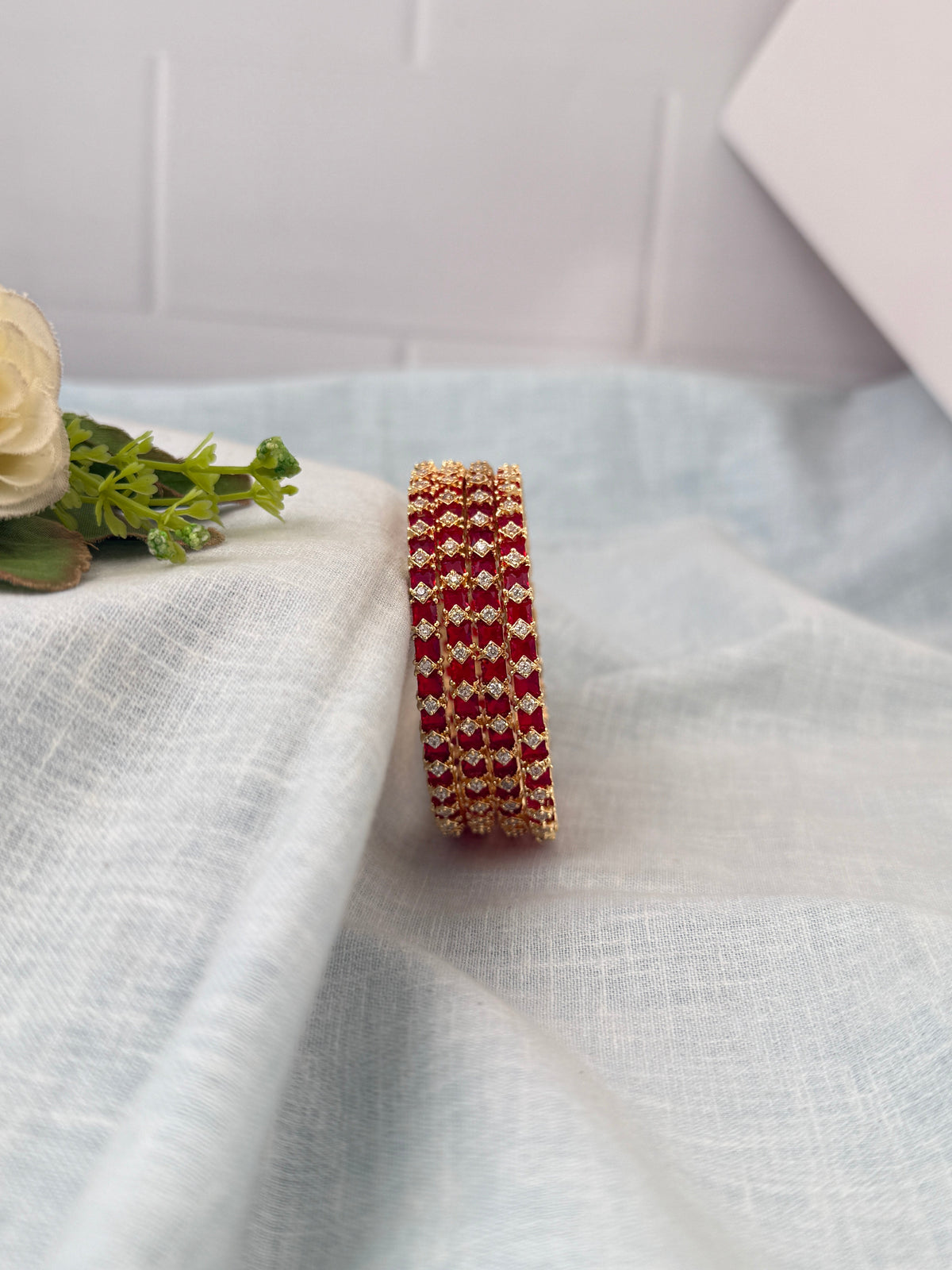 Antique temple style bridal bangles for women by Mahila