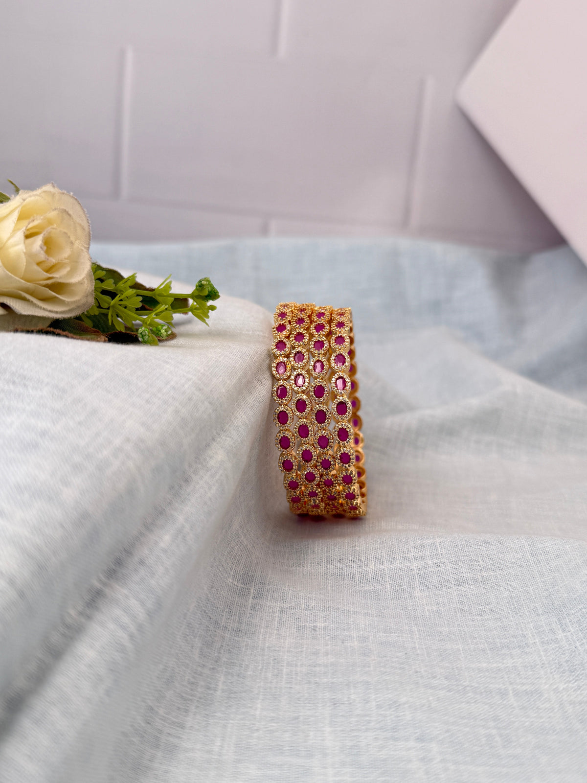 Antique temple style bridal bangles for women by Mahila