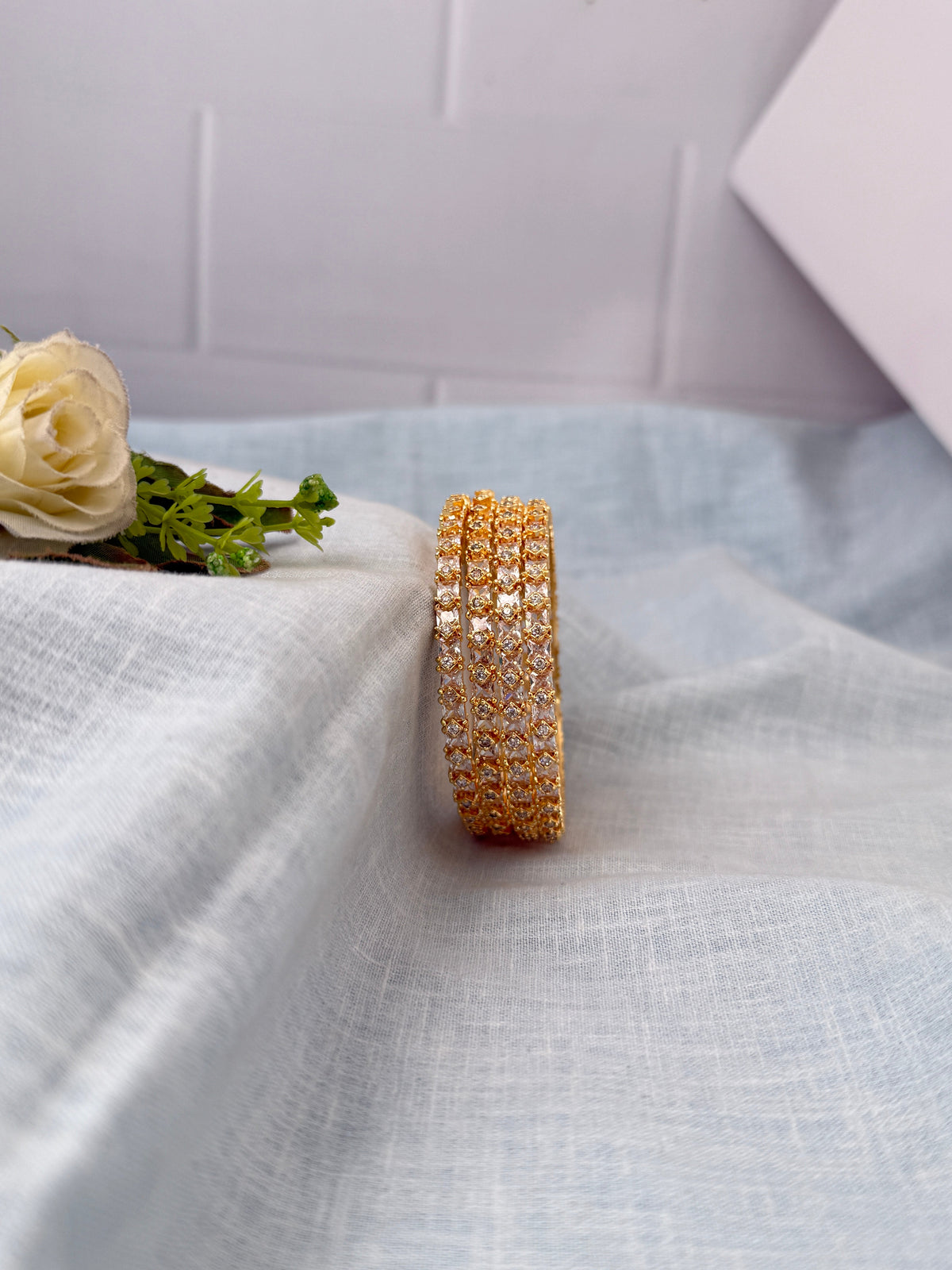 Antique temple style bridal bangles for women by Mahila