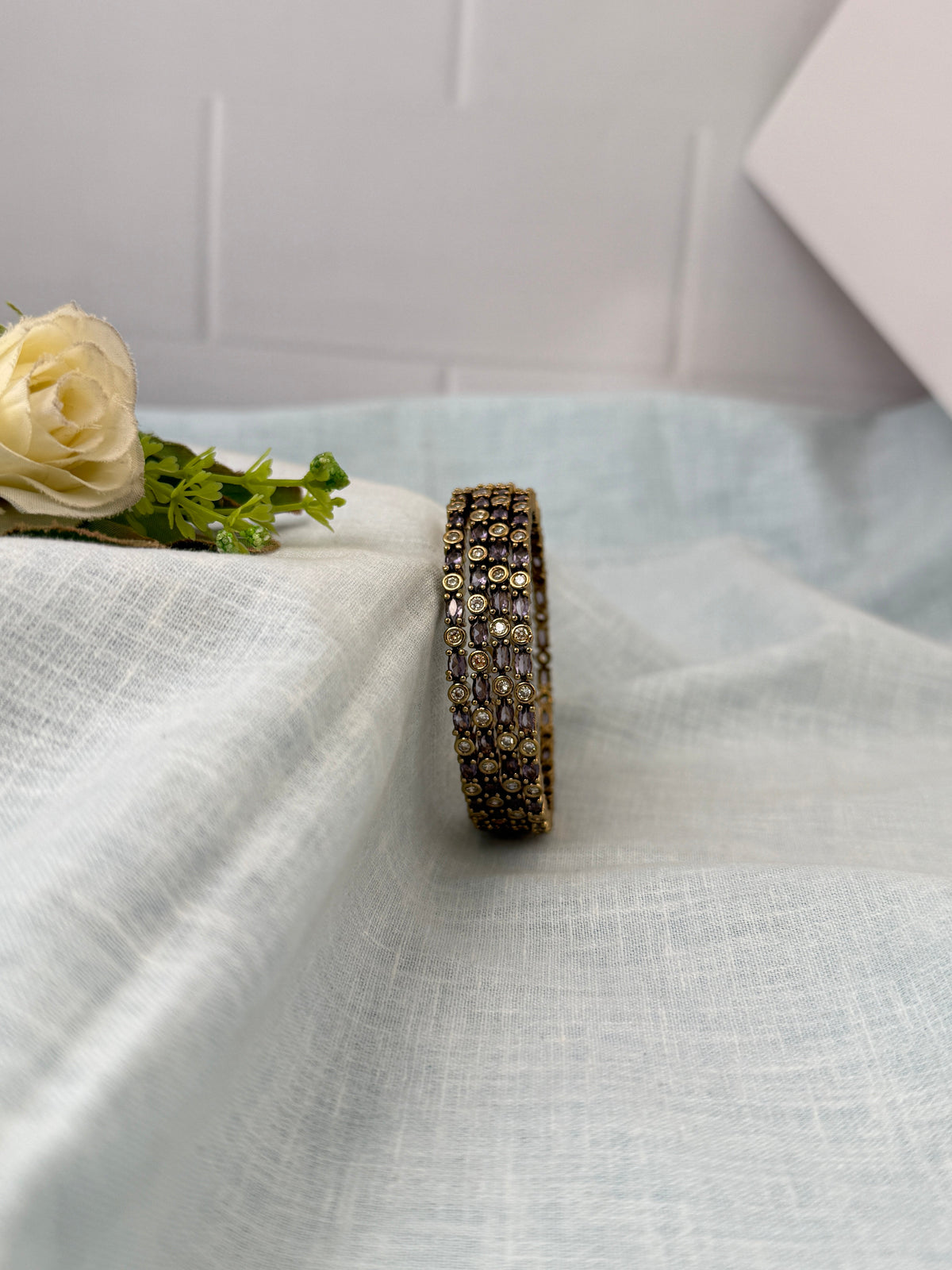 Antique temple style bridal bangles for women by Mahila