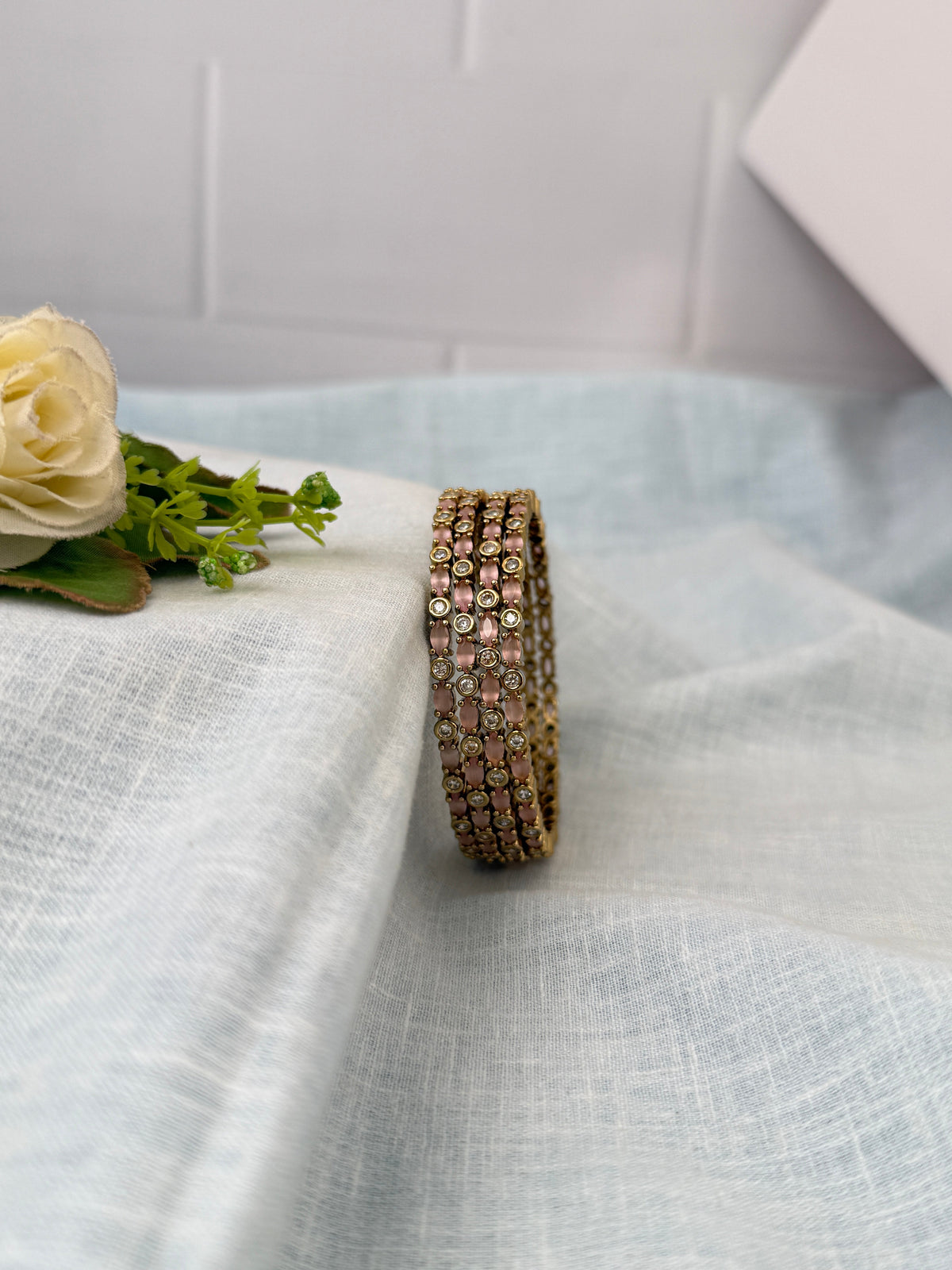Antique temple style bridal bangles for women by Mahila