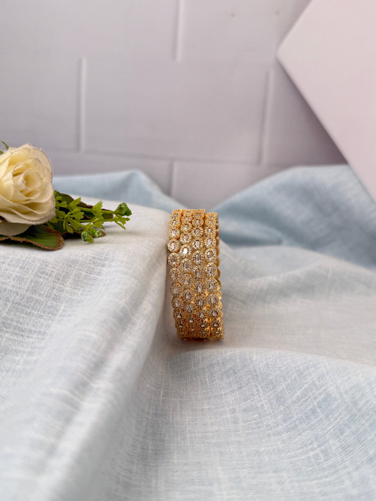 Antique temple style bridal bangles for women by Mahila