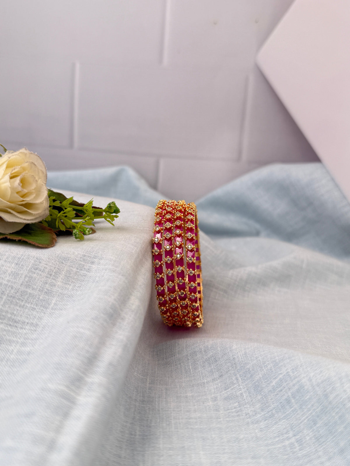 Antique temple style bridal bangles for women by Mahila