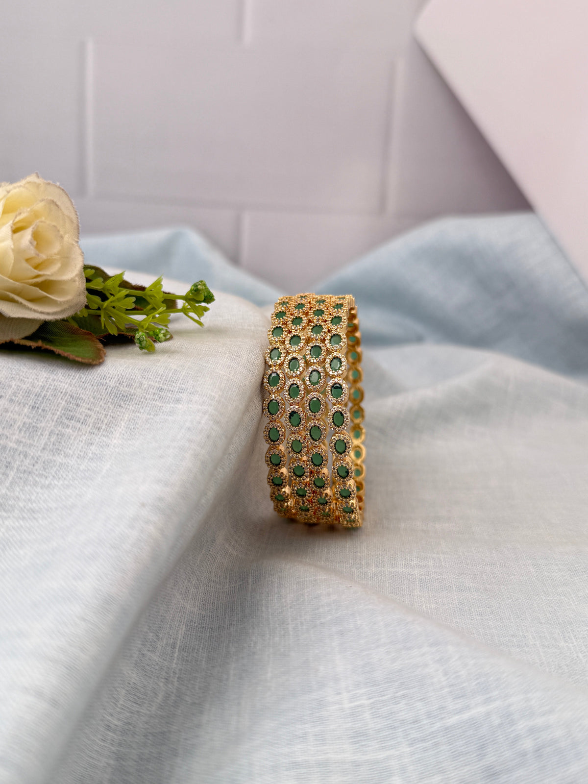 Antique temple style bridal bangles for women by Mahila