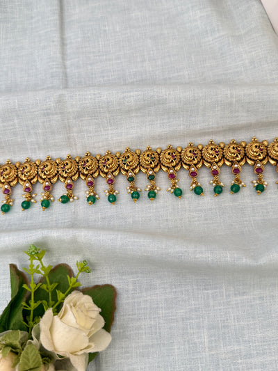 Antique Peacock Vaddanam Kamarbandh| V0066