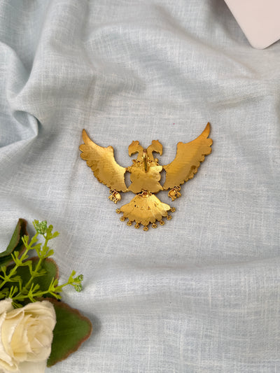 Jadau Kundan Gandaberunda Premium Pendant| P0103