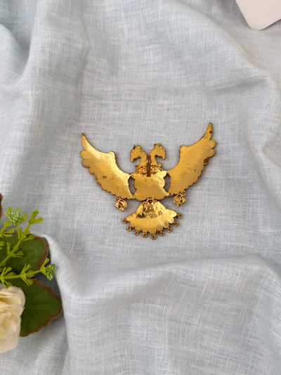 Jadau Kundan Gandaberunda Pendant Premium| P0100
