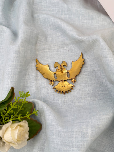 Jadau Kundan Gandaberunda Pendant Premium| P0098