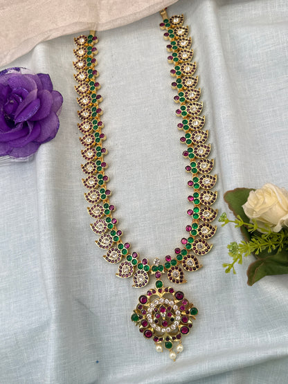 Bharatnatyam jewellery, bharatanatyam necklace sets, dance jewellery, pure kemp jewellery