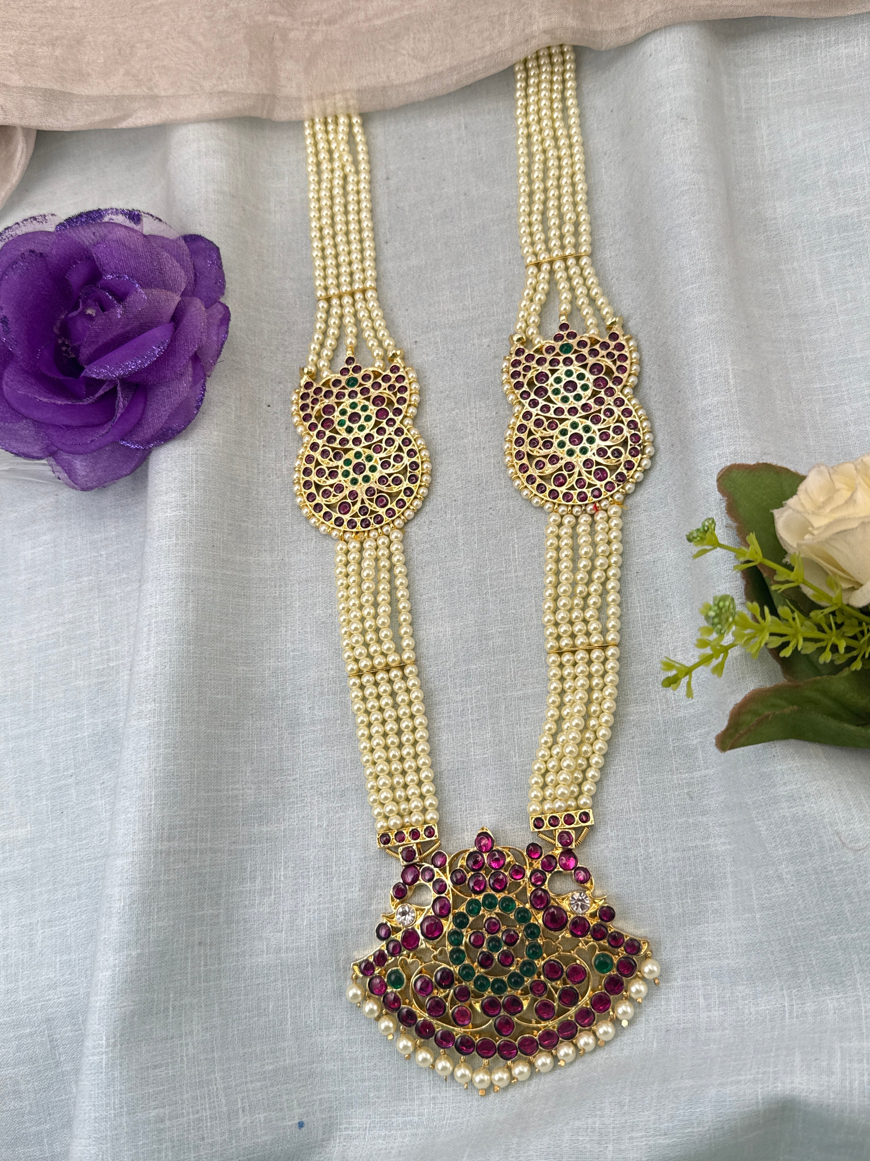 Bharatnatyam jewellery, bharatanatyam necklace sets, dance jewellery, pure kemp jewellery