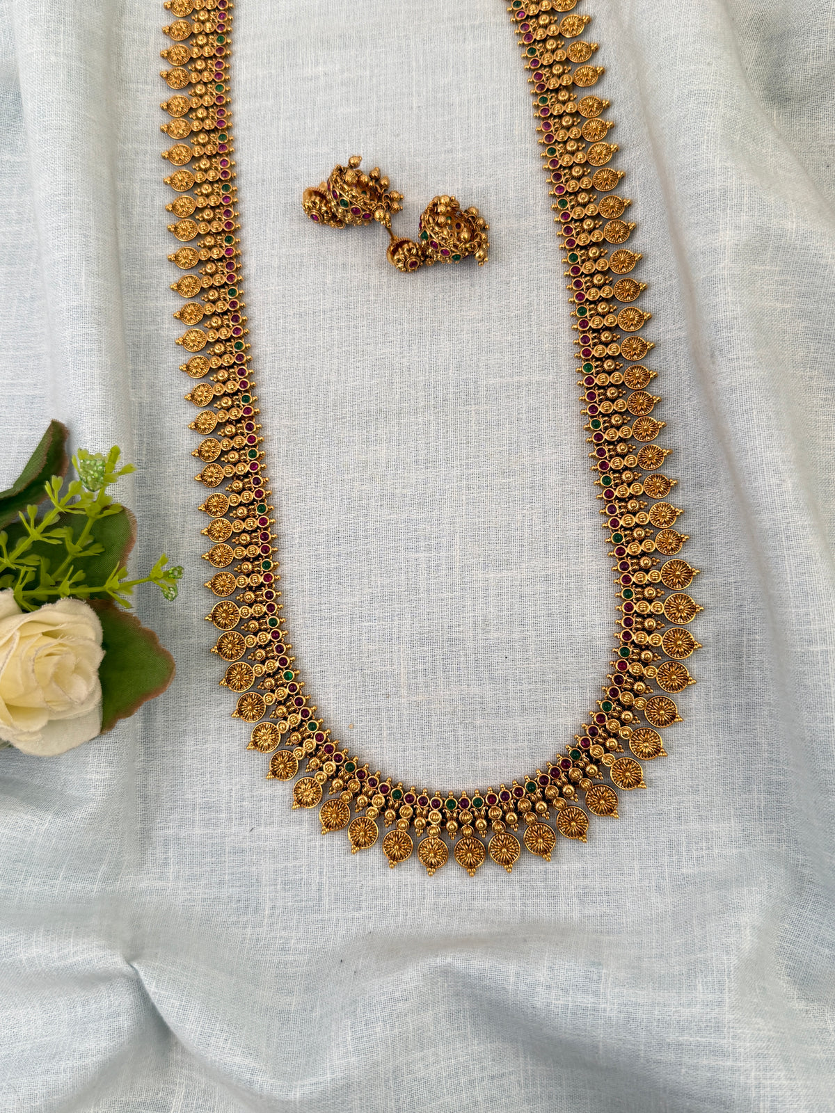 Antique Kassu Necklace Royal Long Set| N0646