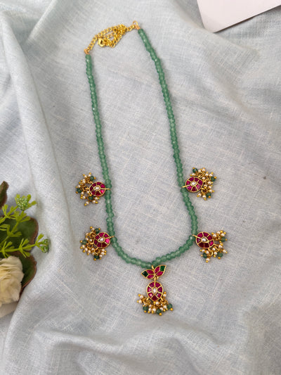Pearl Necklace Jadau Kundan N0666