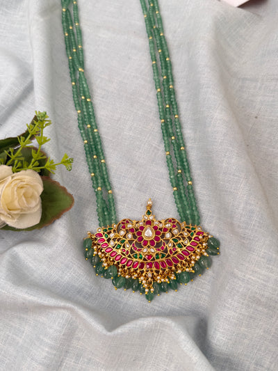 Pearl Layered Necklace Jadau Kundan Premium | N0665