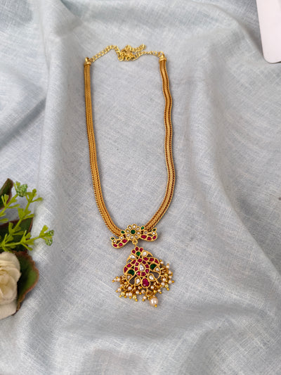 Jadau Kundan Necklace Peacock Premium |N0650
