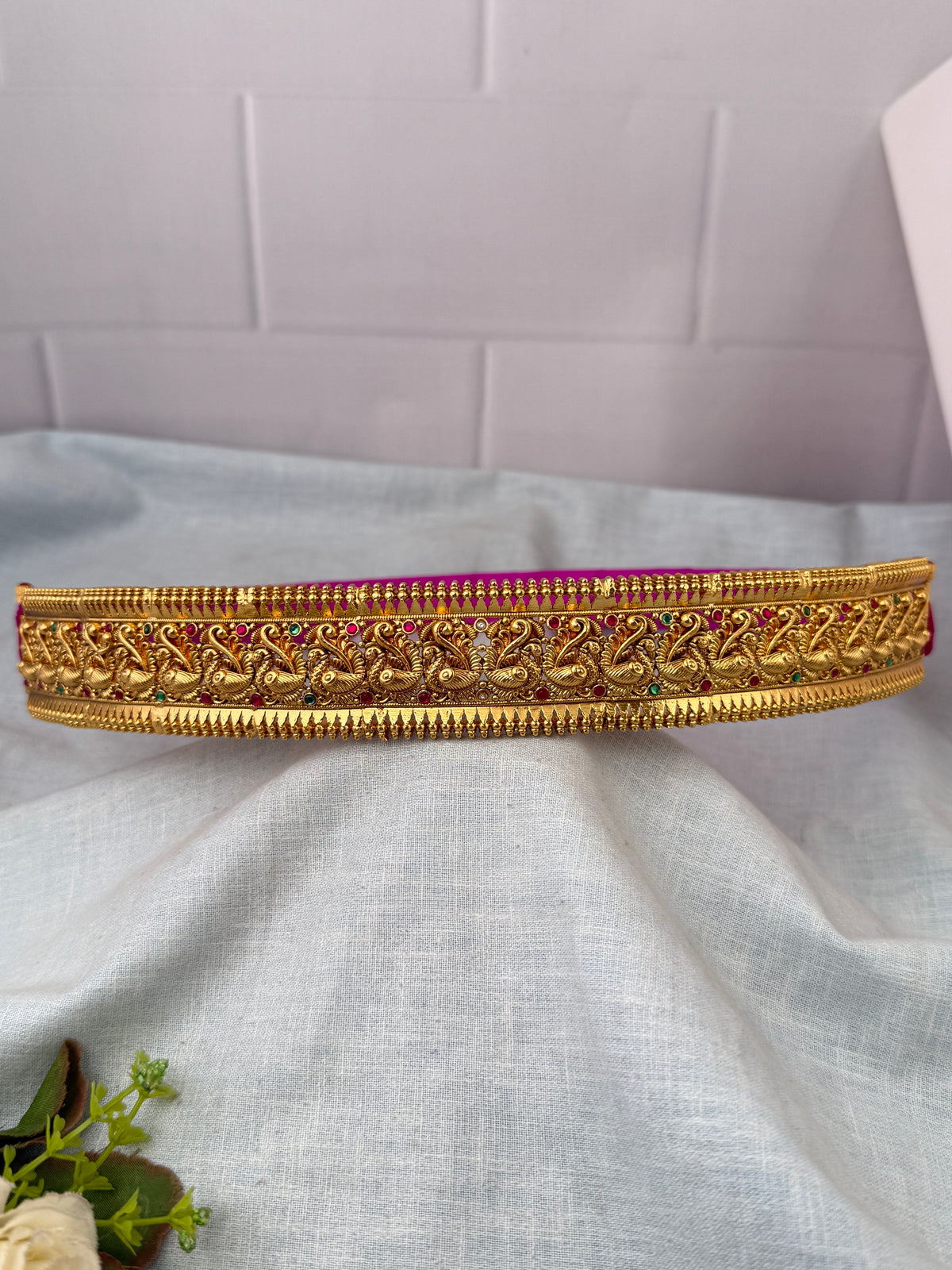 Antique Peacock Grand Vaddanam Kamarbandh | V0073