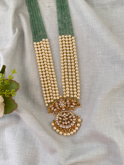 Pearl layered Necklace Jadau Kudan Luxurious| N0797