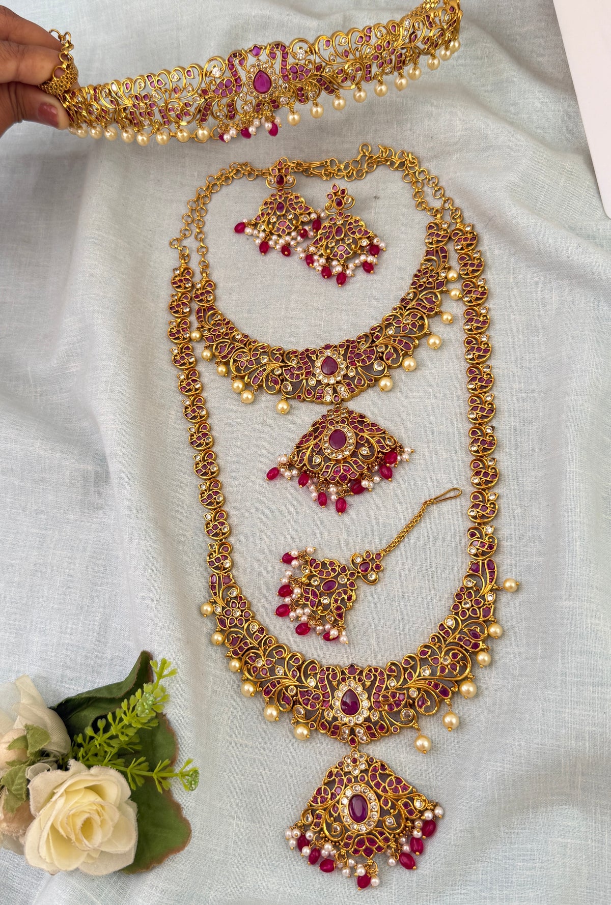 Antique temple necklace for women