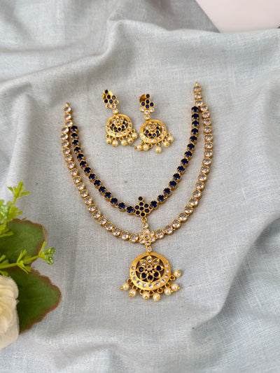 Antique Layered Necklace Short Set Premium| N0758