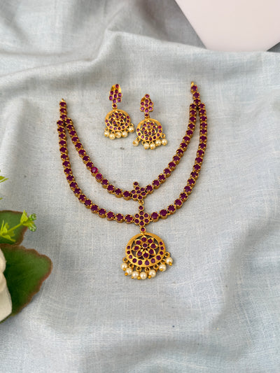Antique temple necklace for women