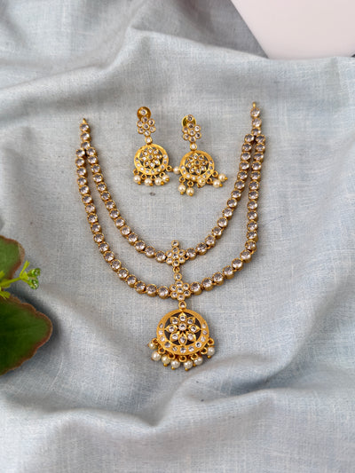 Antique Layered Necklace Short Set Premium| N0755