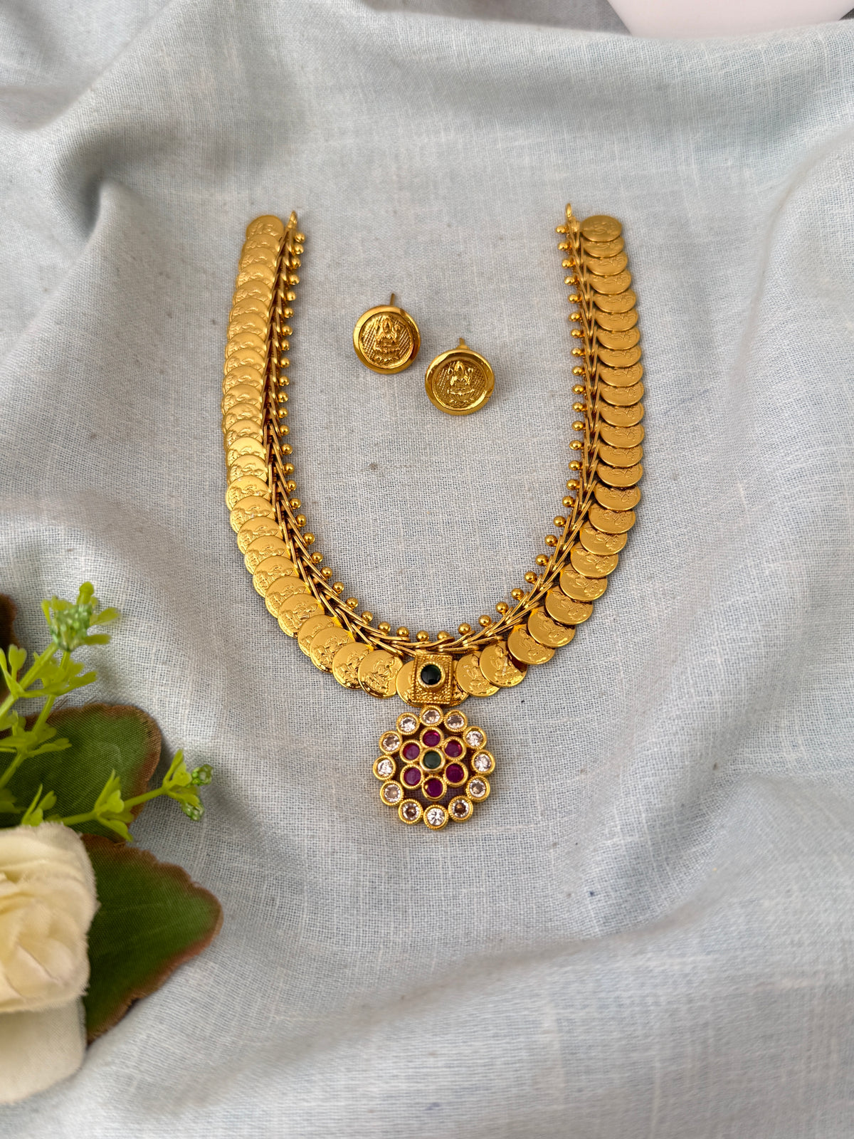 Antique temple necklace for women