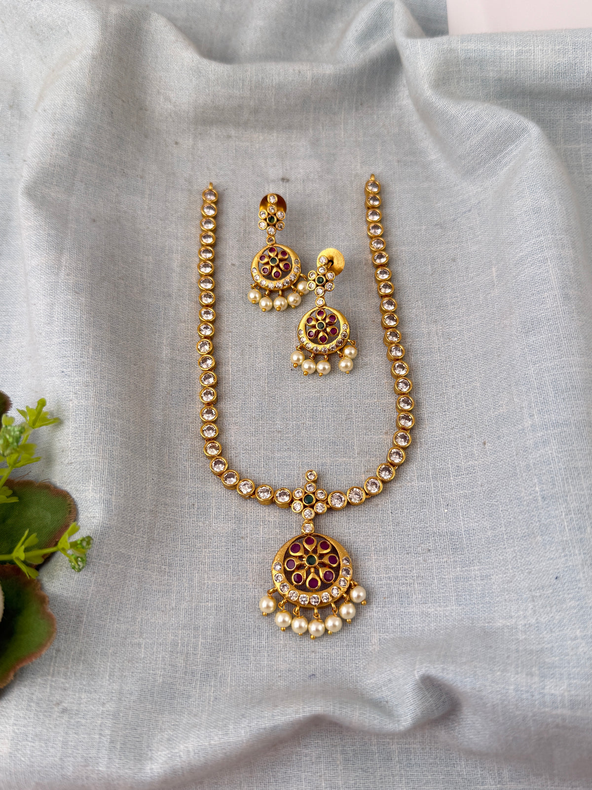 Antique temple necklace for women