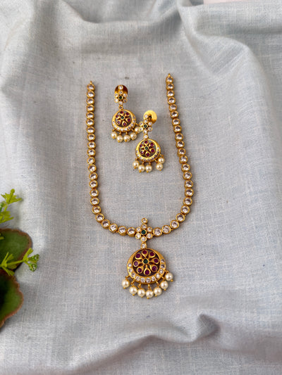 Antique Designer Necklace Short Set Premium| N0683