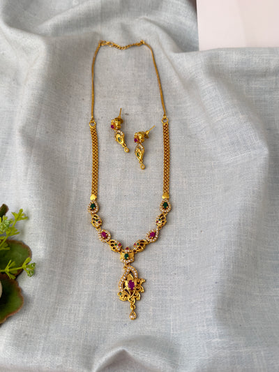 Antique temple necklace for women
