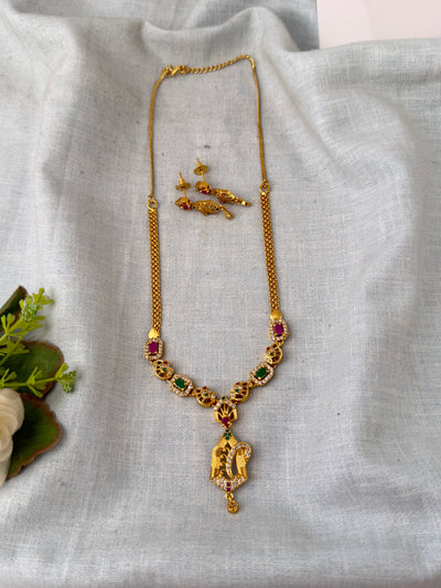 Antique temple necklace for women
