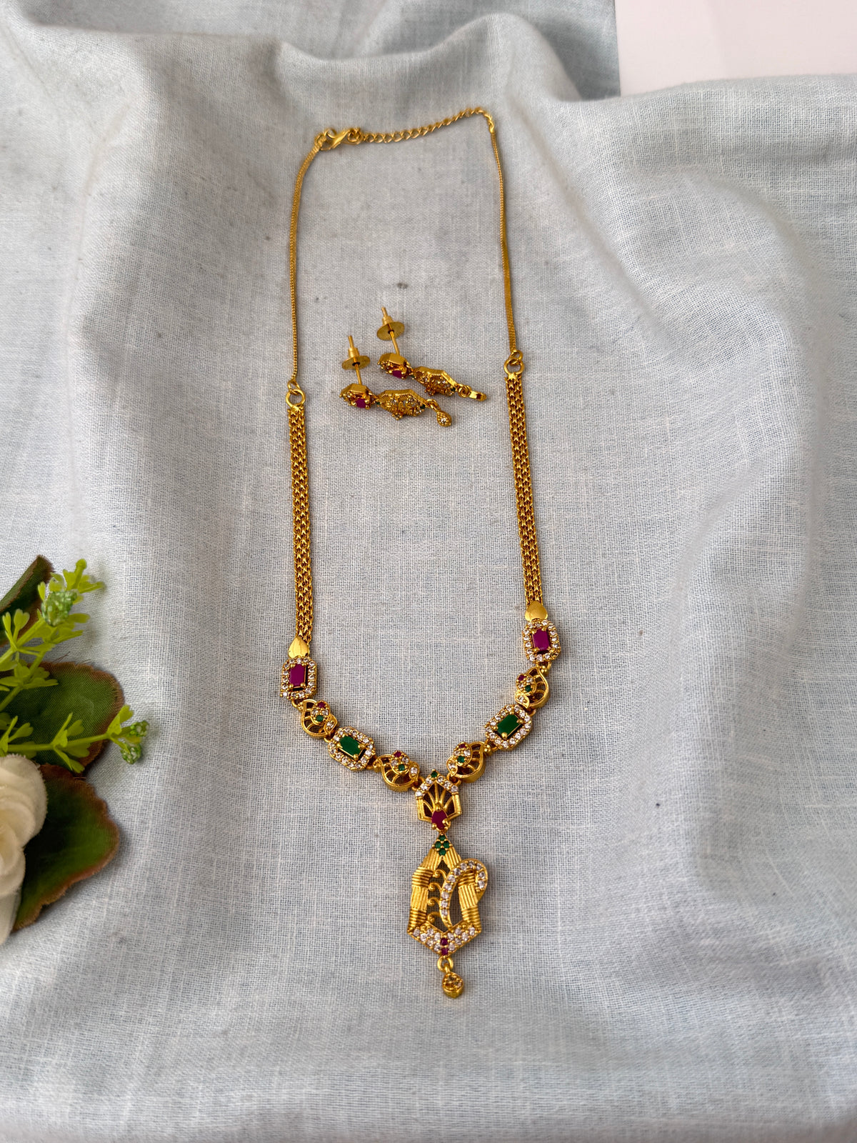 Antique temple necklace for women
