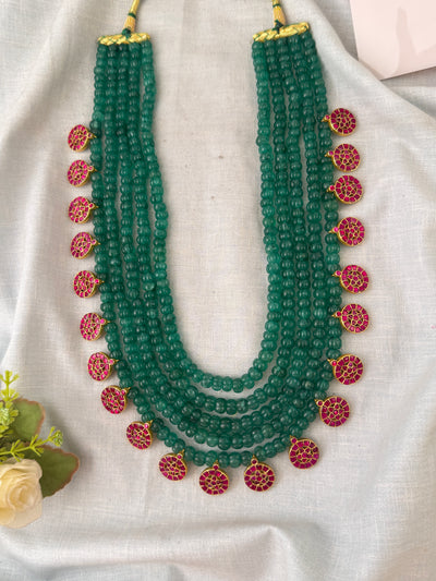 Pearl Layered Necklace Jadau Kundan Premium | N074