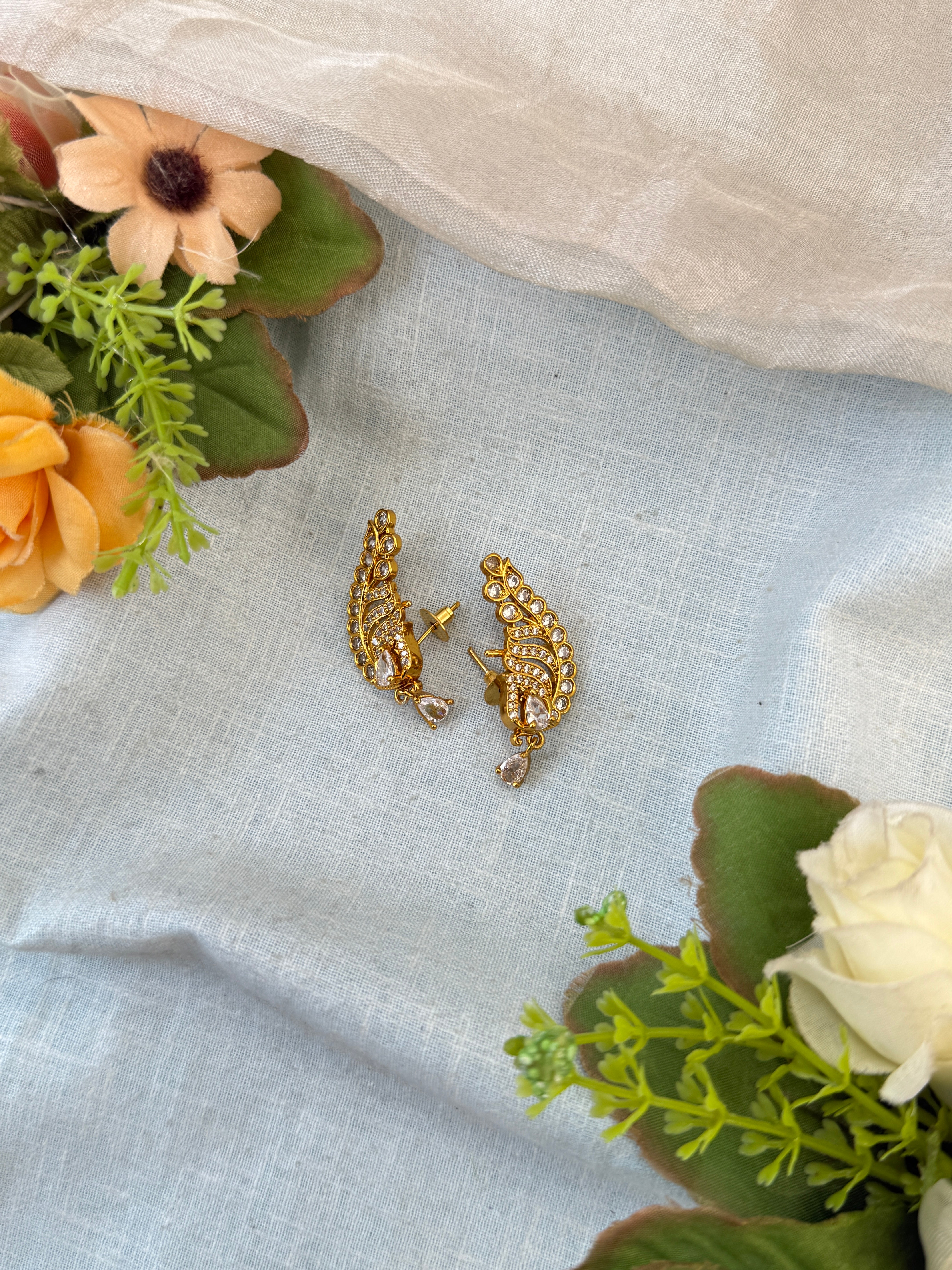 Antique Earrings, Bridal antique earrings, Antique Jhumka