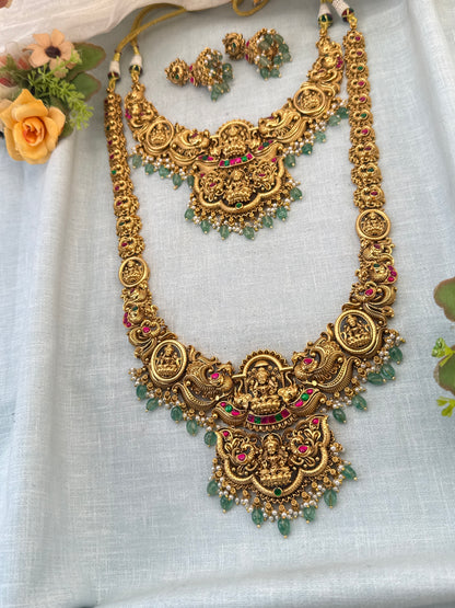 Royal Antique Jadau Premium Bridal Necklace Set 1054